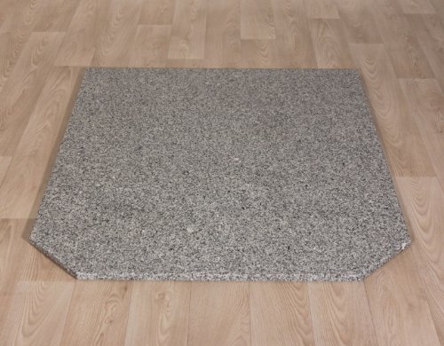 GRANIT Funkenschutzplatte Ofenunterlage Bodenplatte Sechseck Granit