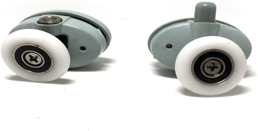Set of 8 Single Shower Door ROLLERS/Runners/Wheels 23mm in Diameter (Roller diameter 23mm), White - Image 3