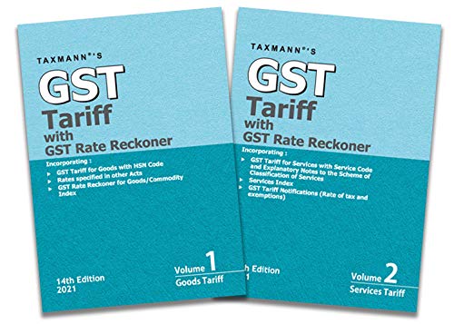 GST Tariff with GST Rate Reckoner (