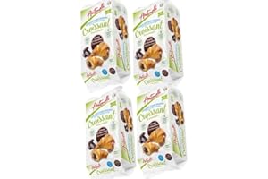 DORA3 Croissant Di Pastasfoglia - 300g/each- 4 Pack of 6 Individually Wrapped Croissant in each (No Added Sugar Chocolate Cream)
