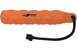 Avery ASD 2" HexaBumper Hunting Sporting Gun Dog Game Retriever Dummy | Water & Upland Mark Training Retrieval Tool | Hexagonal, Floating Design, Easy-Grip Texture, Throw Rope, 6 Pack, Orange (02713)