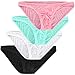 ADORNEVE Men 4 Pack Briefs Breathable Ice Silk Triangle Bikini Underwear
