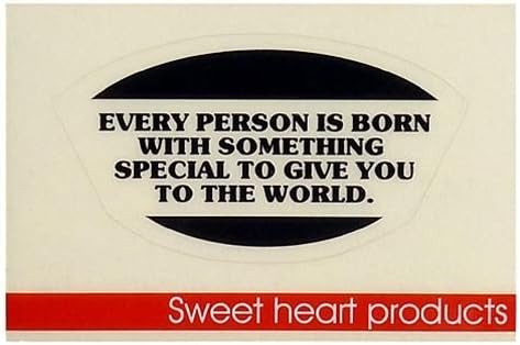 Message clear mini sticker "I've Everyone born to leave something in this world" waterproof TM STICKER TM Store