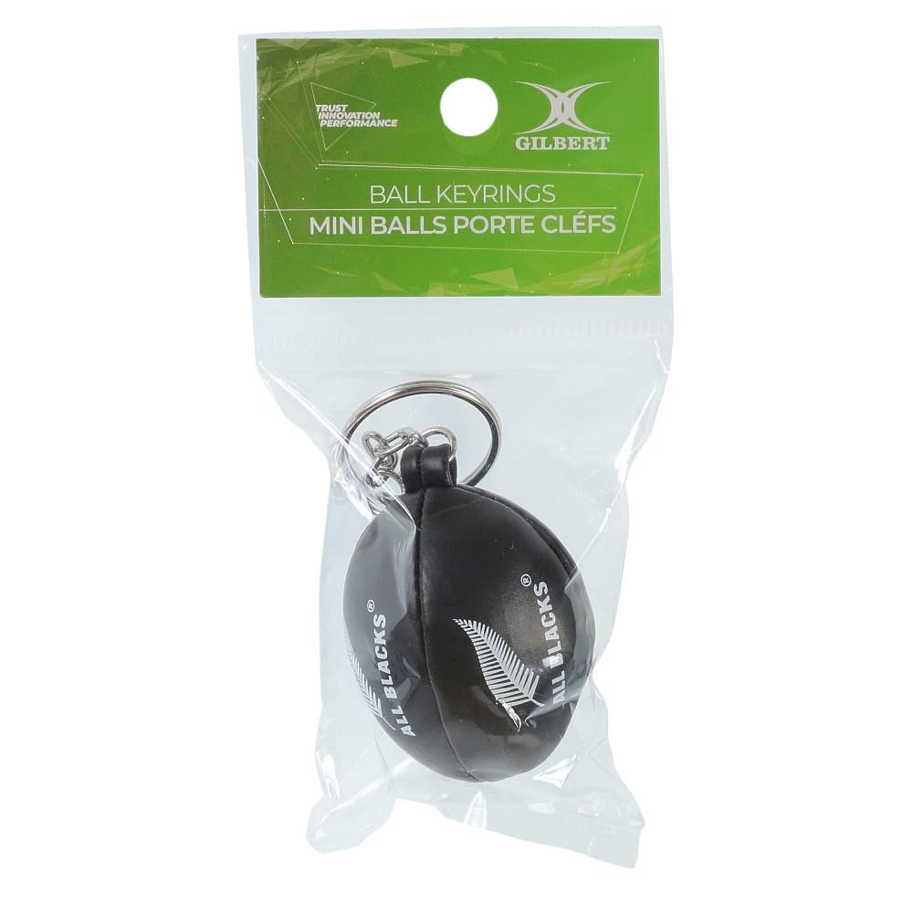 Gilbert New Zealand Rugby Sponge Ball Keyring
