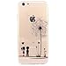 iPhone 6 Case, iPhone 6s Case, JAHOLAN Amusing Whimsical Designs Clear TPU Soft Case Rubber Silicone Skin Cover for Normal 4.7 inches iPhone 6/6s - Dandelion with Lovers