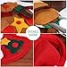 TINKSKY Kitchen Suit Silverware Holders Pockets Knifes Forks Bag Snowman Santa Claus Elk Christmas Party Decoration for Children 6pcs