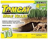 HealthandOutdoors Tomcat Mole Killer 10-Pack Worm Formula BL34300 048745343006