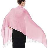 Goyoma Women Plain Solid Colors Large Soft Silky Pashmina Shawl Wrap Scarf