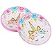 Unicorn Party Supplies Set 16 Kids Magic Birthday | 80 Pack Pieces Plates 350GSM Napkins Cups Straws Straw Decorations | Perfect First Girls Boys Children Favors Disposable Eco Paper Tableware