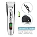Cordless Hair Clipper for Men, Hair Cutting Machine with Trimmer Cutter 4 Combs Attachments, Professional Low Noise USB Charging-Silver (Hair Clipper)