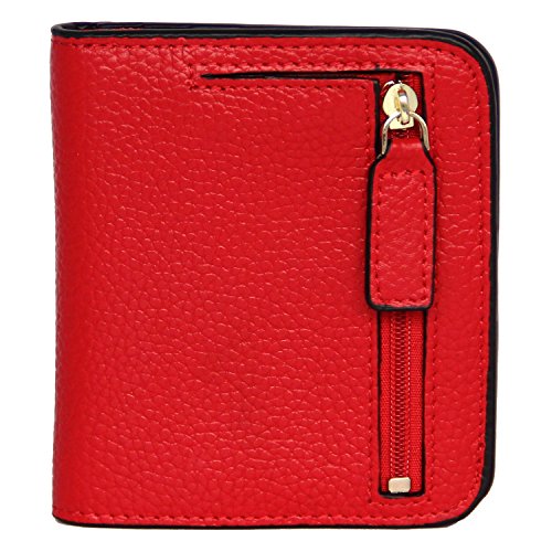 Women rfid blocking small wallet luxury leather compact…