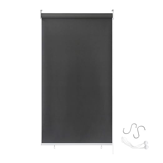 Aufun Außenrollo Balkon Outdoor Rollo Wetterfest 100 x 240 cm