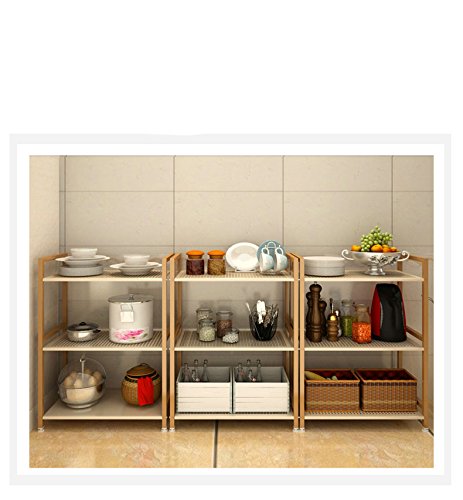 3 Tier Shelving Unit Kitchen&Home Storage Rack With Hook, Metal, GEYUEYA Home