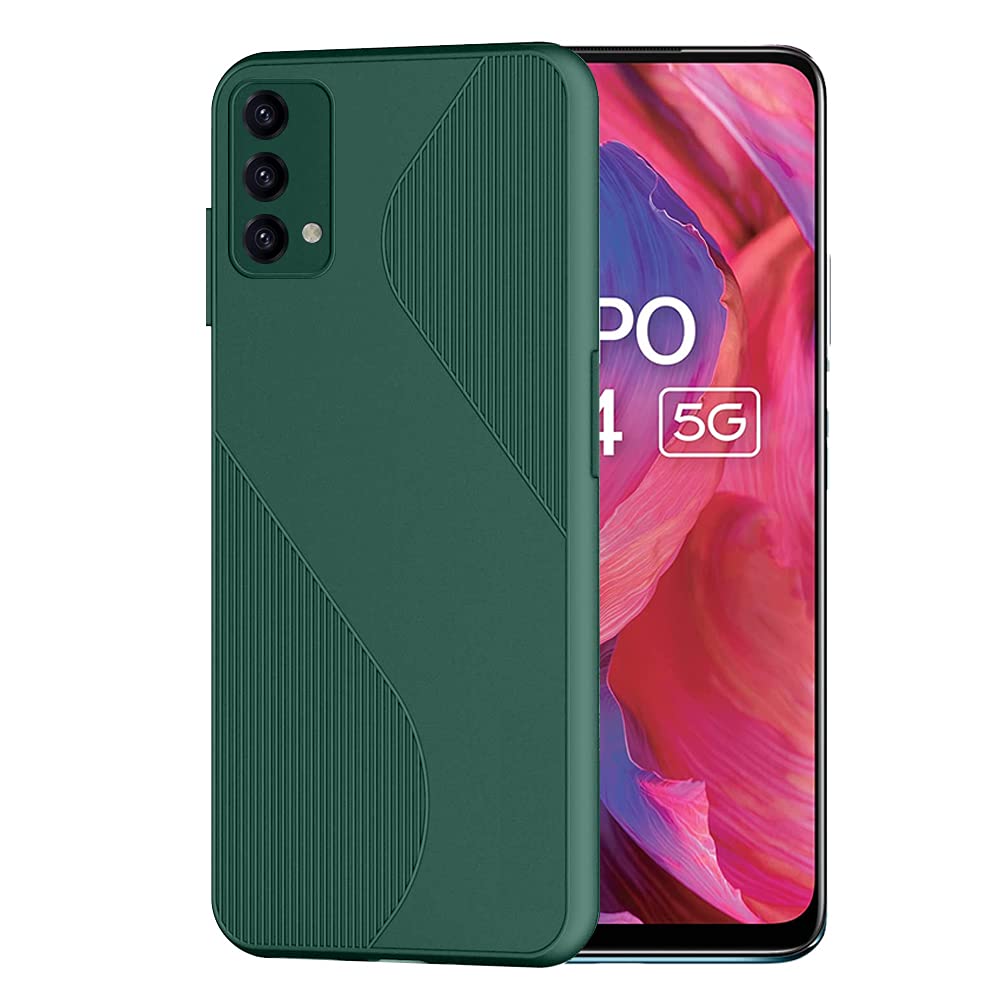 CoverEx Shockproof Line Textured Case Back Cover for Oppo A74 5G