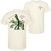 Brew City Michelob Ultra Golfing Blue Colorway Front and Back Print T-Shirt