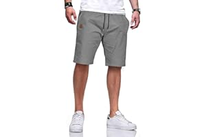 Tansozer Mens Shorts Casual Classic Fit Drawstring Workout Chino Beach Shorts with Elastic Waist and Pockets