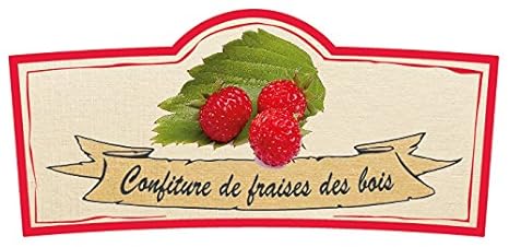 Etiquette Confiture De Fraises Des Bois Lot De 10 Amazon Fr