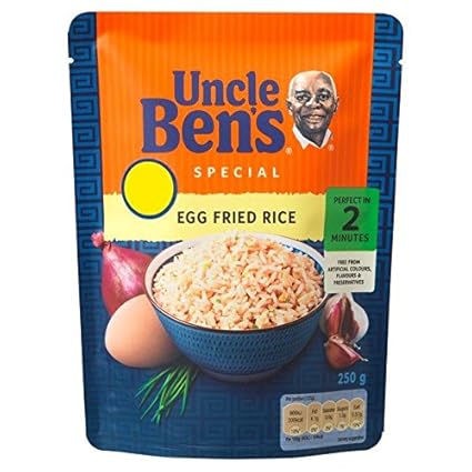 Uncle Bens Microondas Huevo Frito – 250 g de arroz (0.55lbs ...