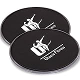 Exercise Sliding Disc (Pack of 2) - Double Sided Exercise Sliders - Compact Design - Works Smoothly on All Surfaces - Total Body Workout - Wide Variety of Low Impact Exercises - by Utopia Fitness