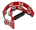 YMC Half Moon EZ Grip Tambourine 20 Jingles - Red