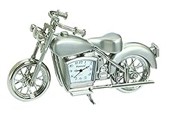 Sanis Enterprises Silver Motorcycle Clock