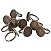 Pandahall 10pcs Antique Bronze Brass Adjustable Finger Ring Findings, Pad Ring Bases Perfect for Cabochons