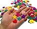 Hyamass 300pcs Multicolor Mini Felt Flower, Heart & Star Embellishments | Non-Fraying Craft Supplies for DIY Decorations, Scrapbooking, Home Decor (Assorted Colors)