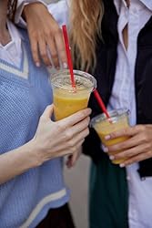 TashiBox plastic cups with lids [24 oz