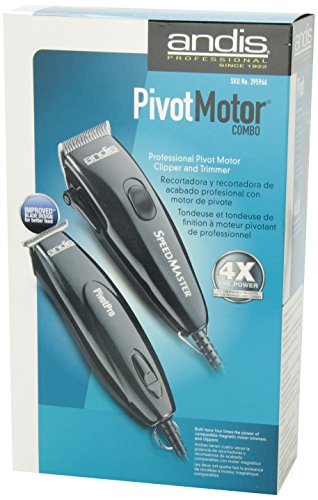 ANDIS PRO 24075 Pivot Motor Clipper/Trimmer Combo, Black