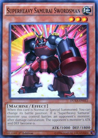 Yu-Gi-Oh! - Superheavy Samurai Swordsman (DUEA-EN012) - Duelist Alliance - 1st Edition - Common