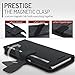 S6 Case, Samsung Galaxy S6 Wallet Case, ROOCASE Prestige Premium Synthetic Leather Wallet Case Flip Cover [Stand Feature] with Credit Card ID Holder for Samsung Galaxy S6 (2015), Black