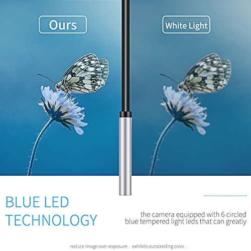 Endoscope USB, KinCam 3 In 1 SemiRigid USB Borescope 1200P HD With 5.5mm Waterproof Snake