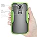 Moto X Case, SUPCASE [Unicorn Beetle Series] for All New Motorola Moto X (2nd Gen.) Phone 2014 Release, Premium Hybrid Bumper Case (Frost Clear/Green) - Not Fit Moto X Phone (1st Gen.) 2013 Release