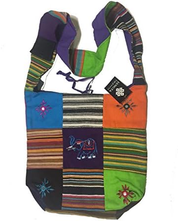 Cotton Canvas Boho Hobo Tote Hippie Indian Sling Cross Body Bag