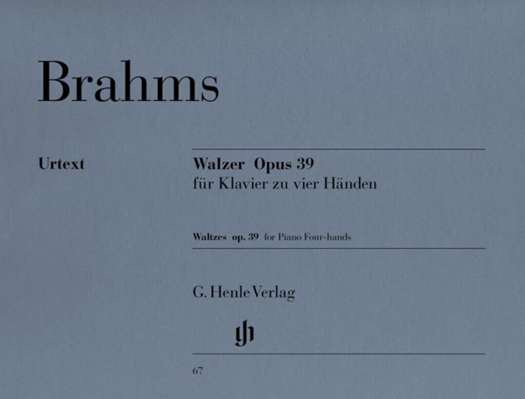 Waltzes op. 39 - piano - (HN 67): Instrumentation: Piano, 4-hands