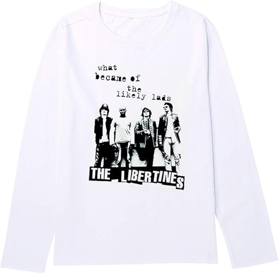 Amazon The Libertines Anthems For Doomed Youth ロック 流行 欧米風 音楽 長袖 メンズ レディース Tシャツ 秋服 スポーツ おしゃれ かっこいい ロング丈 無地 ゆったり 大きいサイズ 快適 カジュアル Tシャツ カットソー 通販