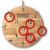 Elite Sportz Equipment Ring Toss Game | Sturdy Wooden Board Set for Indoor & Outdoor Fun | Best Wall Mounted Hook and Ring Game for Adults, Kids, Parties, Family Fun, Camping, Man Caves & Gift Giving