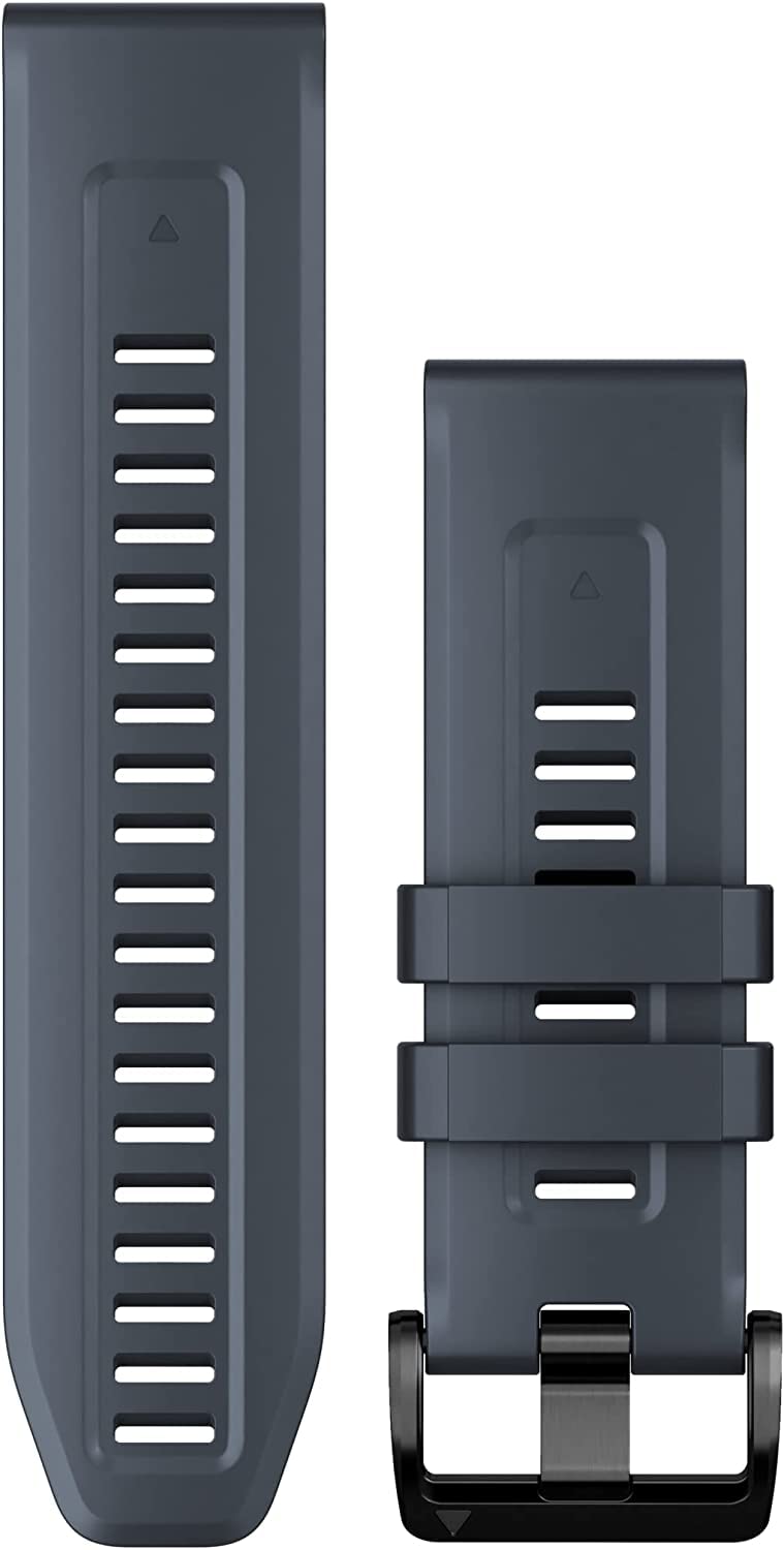 Garmin QuickFit Watch Bands (26mm), suitable for selected fēnix-, epix-, Descent-, D2-, Instinct-, Forerunner- and Tactix series smartwatches, Original accessory, Silicone, Granite Blue — image 1