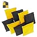 Play Platoon Premium Weather Resistant Duck Cloth Cornhole Bags - Set of 8 Bean Bags for Corn Hole Game - 4 Yellow & 4 Black