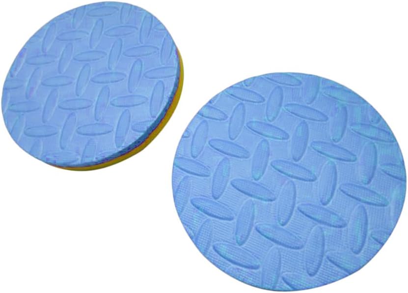 pushfocourag 2Pcs 2 Color Knee Elbow Pad Yoga Round Mats Fitness Plank Gym Protective Cushion