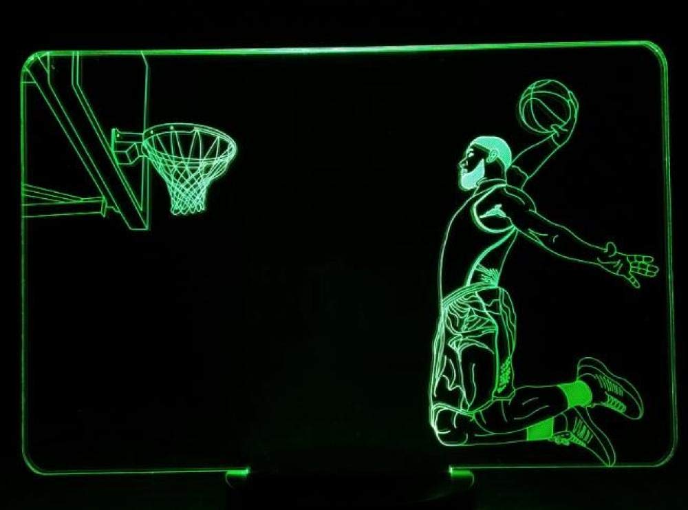 3D Night Light Baloncesto Michael Jordan Usb Led Niño Niño Niño ...