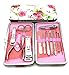 Alibuy Manicure Pedicure Set 12 in 1 Nail Clippers Cuticle Cutters Stainless Steel Professional Toenail Clippers Nail Scissors Grooming Kit for Men Women with Travel Case