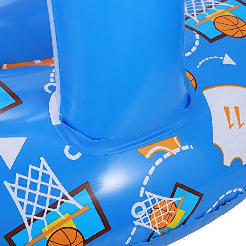 iBaseToy Inflatable Basketball Pool Game Toys,Giant Floating Hoop Set