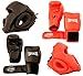 Set 2 Pairs Professional Boxing Gloves 16oz Sparring - 2 Headgears - [S103]