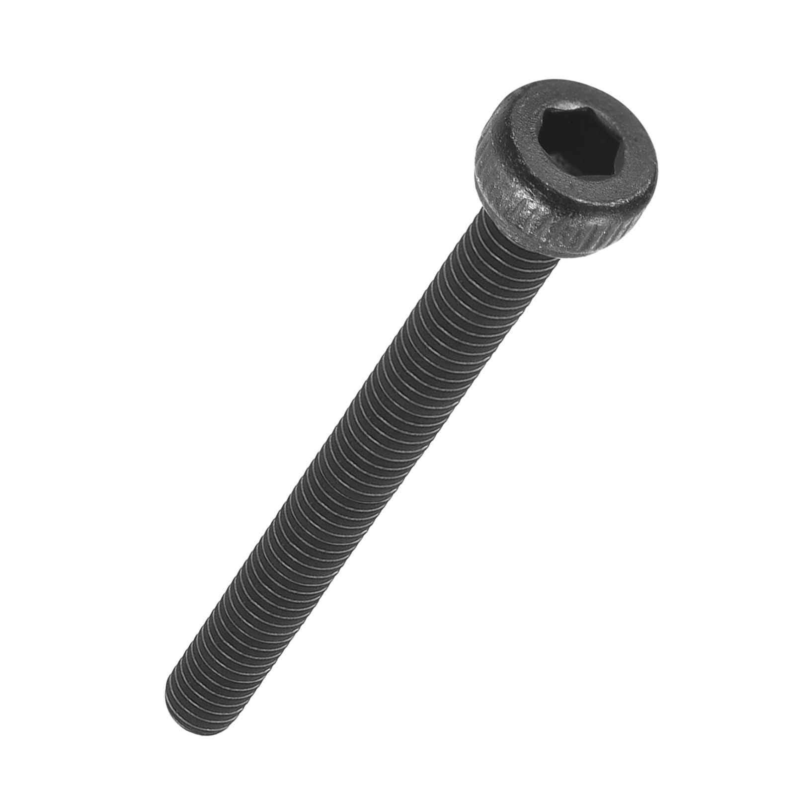 Kozelo 50pcs Socket Head Cap Screws - [M2-0.4 x 25mm] Alloy Steel Black Oxide Grade 12.9 Internal Hex Screw Full Thread for Industrial & Machinery Use, Black — image 1