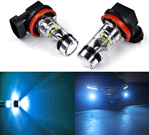 TOPOND 2PCS H11 100W 1100LM Led Fog Light Bulbs SAMSUNG Chips High Power LED Front Fog Lamps Ice Blue DRL Top Quality
