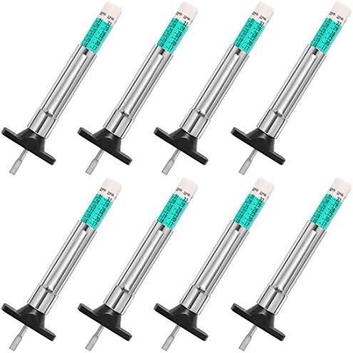 PRONDTire Tread Depth Gauge, Tread Depth Gauge, Tire Gauges, Color Coded Tire Depth Gauge, Tire Tread Gauge, Tire Tread Depth Accurate Measurement Tools (Green Type - 8PCS)