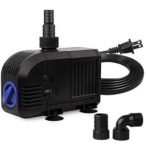 FREESEA 25W 400GPH Submersible Pump for Pond Fountain, Aquarium Fish Tank, Hydroponics, aquaponic