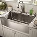 ZUHNE Stainless Steel Farmhouse Kitchen Sink (30-Inch Apron Front, 16-Gauge Single Bowl)