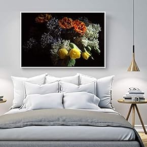 Floating Framed Canvas Wall Art for Living Room, Bedroom Still Life Canvas Prints for Home Decoration Ready to Hang - 16x24 inches